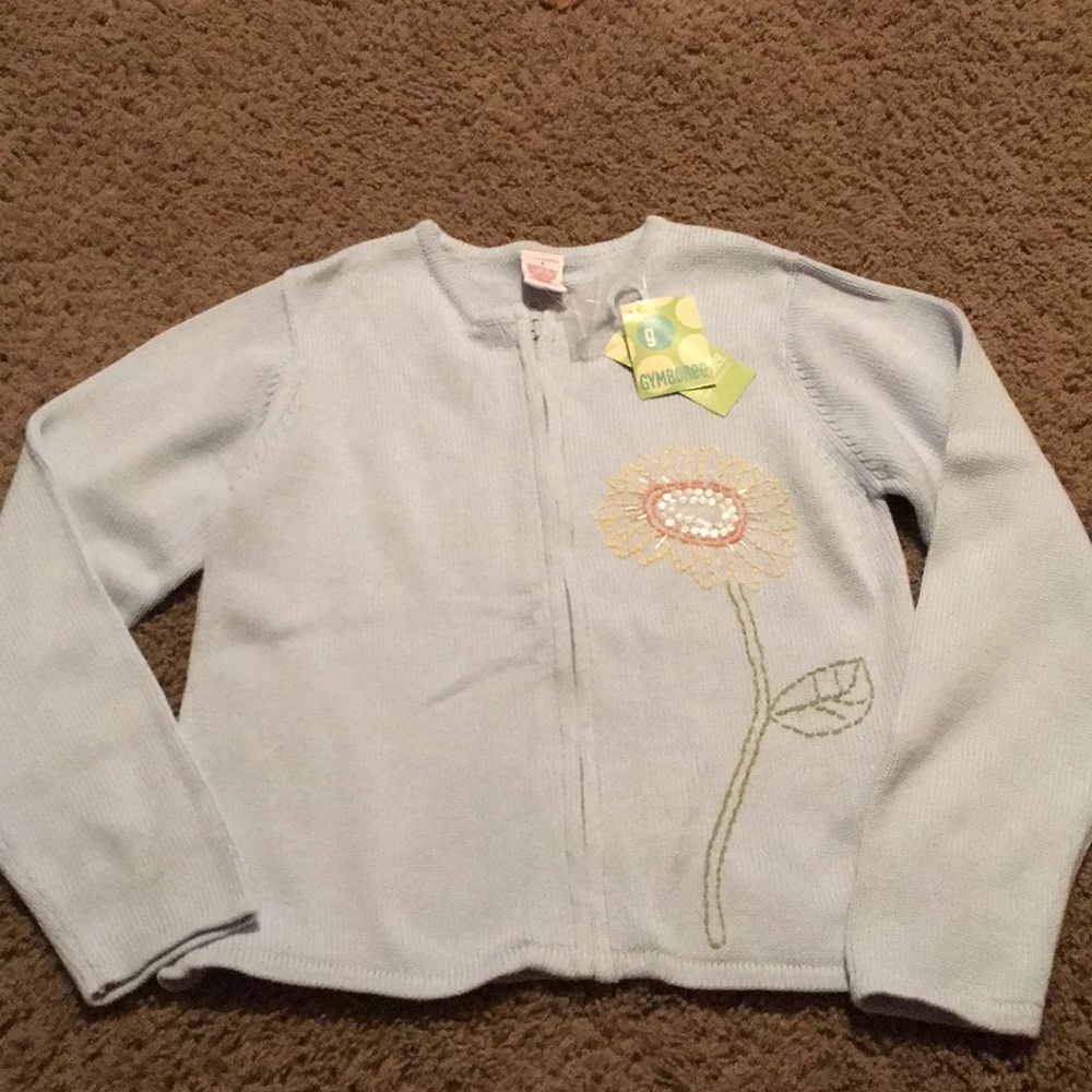 NWTs Gymboree Sunflower Fields zip sweater Sz 9